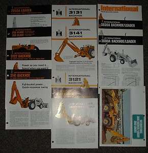 IH lot of 12 Brochure Reference Construction Equipment  