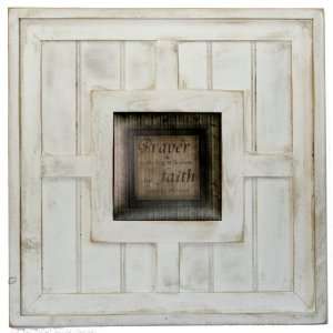   Key To Heaven But Faith Unlocks The Door   Quote in Beadboard Frame