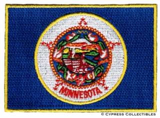 MINNESOTA STATE FLAG embroidered iron on PATCH EMBLEM  