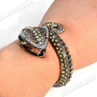   lots 1pcs10.55$ Fashion Gothic Snake Animal Bracelet Cuff Bangle FREE