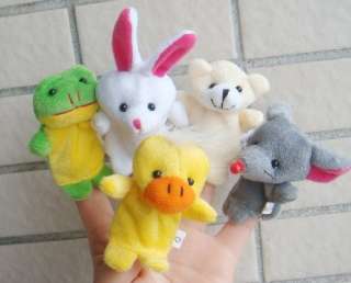 10 Finger Puppet Animal Set   Baby Hand Toy Party Favor  