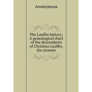 Lauffer history; A genealogical chart of the descendants of Christian 
