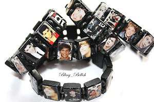 One Direction Wooden Stretch Bracelets   Harry Zayn Liam Louis Niall 