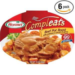 Hormel Compleats Beef Pot Roast with Potatoes & Carrots, 6   10 Ounce 