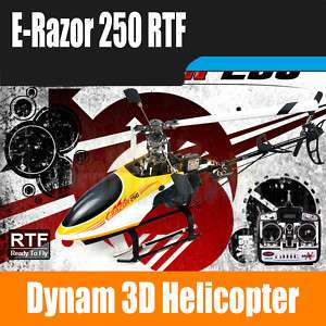 Dynam E RAZOR 250 3D Helicopter 2.4G RTF Metal Upgarde  