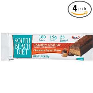 South Beach Living Chocolate Peanut Butter Meal Replacement Bar, 1.76 
