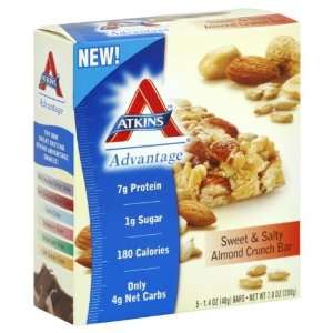 Atkins Advnt Bar 5Pk Sweet&Salty 7 OZ (Pack of 6)  Grocery 