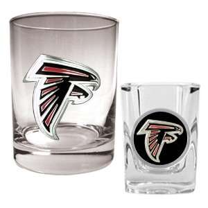  Atlanta Falcons NFL Rocks Glass & Shot Glass Set   Primary logo 