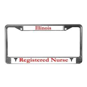  Illinois Registered Nurse License Plate Frame by  