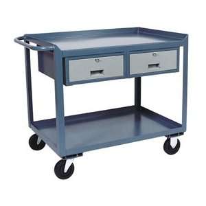 Two Drawer Mobile Service Bench   30 X 36 
