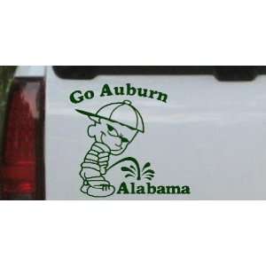 Go Auburn Pee On Alabama Car Window Wall Laptop Decal Sticker    Dark 