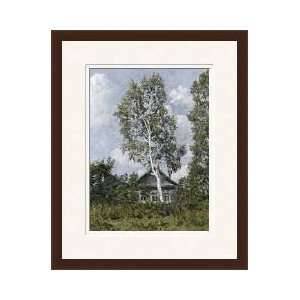  Birch Tree Near Dwelling Framed Giclee Print
