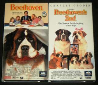   & BEETHOVENS 2nd VHS Movie Set, Universal Studios   Charles Grodin