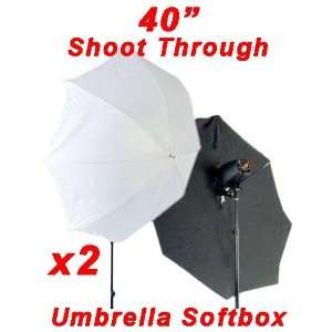   White Shoot Through Umbrella Softbox   Set of 2 by PBL