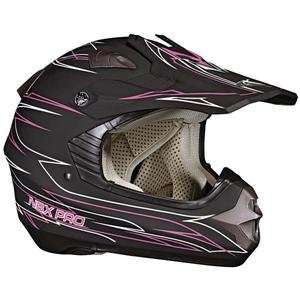  Vega NBX Pro Pinstripe Helmet   Large/Pink Pinstripe Automotive