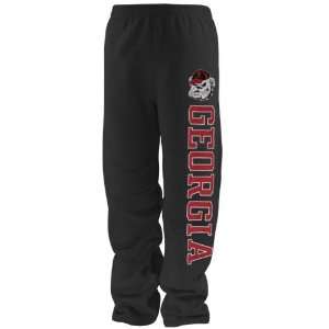  Georgia Bulldogs Black Logo Sweatpants