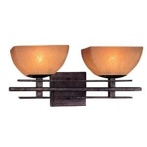  Two Light Bathroom Fixture with Scavo Glass: Home 