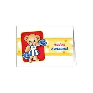  Cheer Bear You Are Awesome Encouragement Cards Card 