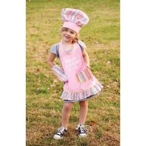  IZZY QUEEN OF THE KITCHEN CHILDS APRON 3pc SET Toys 