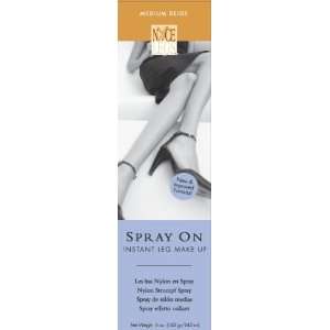  NYCE LEGS Spray On Stockings MEDIUM BEIGE 5oz/240ml 