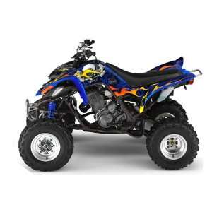 AMR Racing Yamaha Raptor 660 ATV Quad Graphic Kit   Motorhead: Blue