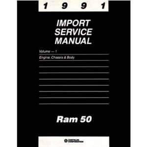  1991 DODGE RAM 50 TRUCK Shop Service Repair Manual Book 