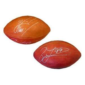  & Jason Taylor Autographed / Signed Official NFL Football (James 