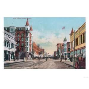  View of Main Street   Boise, ID Premium Poster Print 