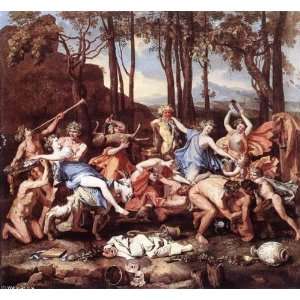  Hand Made Oil Reproduction   Nicolas Poussin   24 x 22 