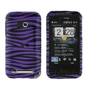   PDA Cell Phone Purple/Black Zebra Design Protective Case Faceplate
