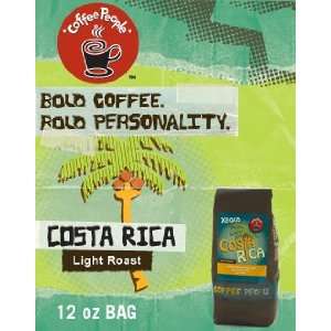 Coffee People ~ COSTA RICA Whole Bean Coffee ~ 12 oz Bag:  