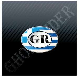  Greece Oval Flag GR Car Boat Trucks Sticker Decal 