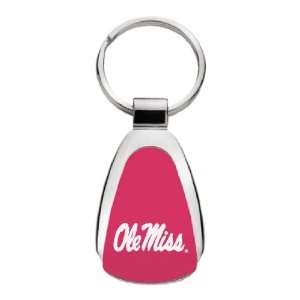   Ole Miss, University of Mississippi   Teardrop Keychain   Red: Sports