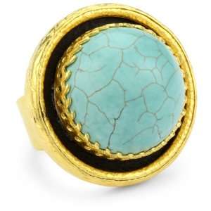  Azaara Hot Rocks Turquoise Globe Ring, Size 7 Jewelry