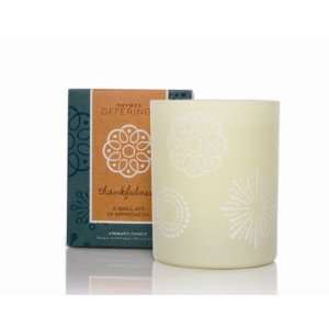  Thymes Offerings Poured Candle, Thankfulness, 9 Ounce Jar Beauty