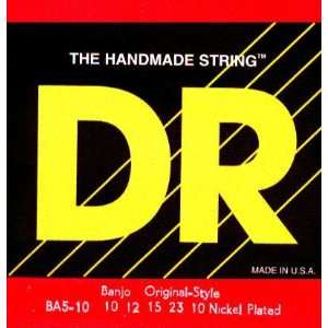  DR Strings Banjo 5 String Nickel Wound .010   .023, BA5 10 