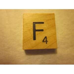 Scrabble Game Piece Letter F