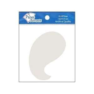  AD Paper Chipboard Shapes 8pc Paisley White Arts, Crafts 