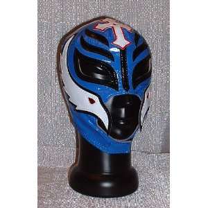  WWE REY MYSTERIO Mini BLUE Pro Grade MASK with Stand 