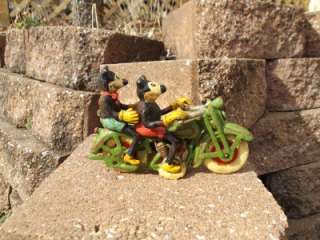   MICKEY & MINNIE MOUSE ON MOTORCYCLE CYCLE TOY TWO SEATER CYCLE  