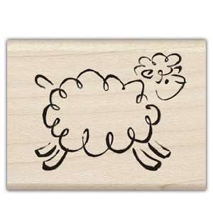  Baby Lamb Wood Mounted Rubber Stamp: Office Products