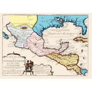  NEW SPAIN (SPANISH MEXICO) MAP CIRCA 1702: Home & Kitchen
