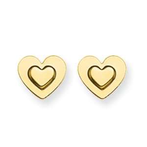 Designer Inverness Piercing 14k Gold 7mm Heart Heart 