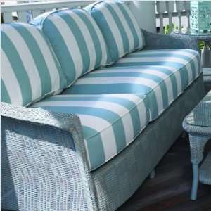   Sofa Seat Cushion Set Fabric: Cabana Stripe Spa: Patio, Lawn & Garden