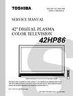 toshiba 42hp86 plasma tv service repair manual 