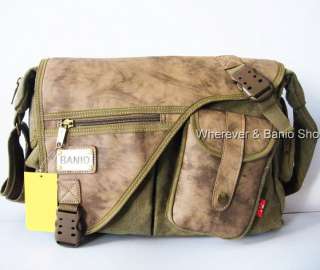   MULTIFUNCTION_mens strang canvas shoulder bag_M170k army style A4 14