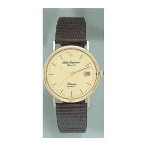  Jules Jurgensen Mens Solid 14KT Gold Watch 6108: Jewelry