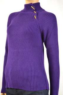 Ralph Lauren Purple Ribbed Turtleneck Sweater S NWT  