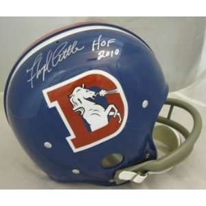Floyd Little Autographed Denver Broncos RK Helmet w/HOF 2010