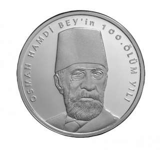 TURKEY 2010 OSMAN HAMDI BEY ARCHAEOLOGISTS, SILVER COIN  